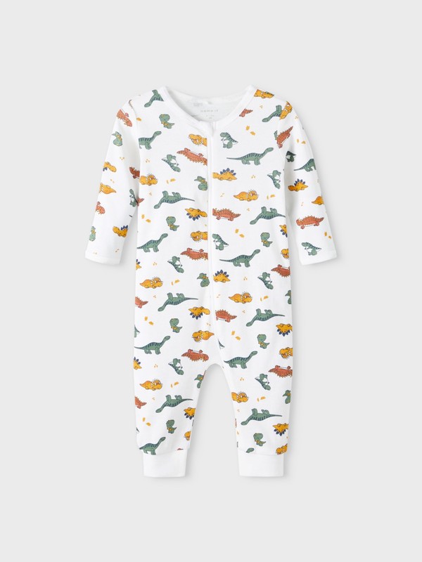 NBMNIGHTSUIT 2P ZIP LAUREL DINO NOOS Laurel Wreath - Name It