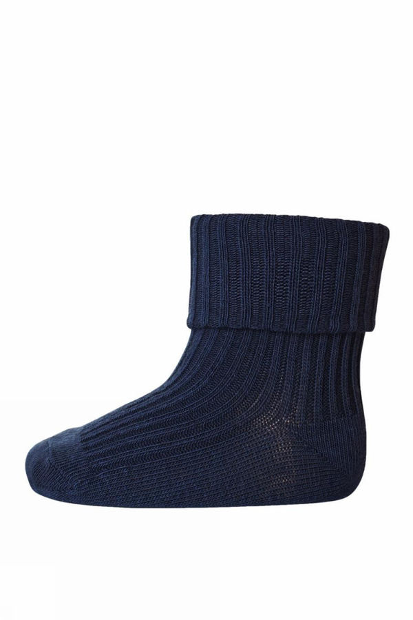 mp Ribbsokker i ull Navy - mp