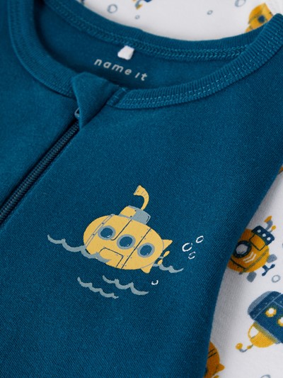 NBMNIGHTSUIT 2P ZIP LEGION BLUE (UTEN FOT) Legion Blue - Name It