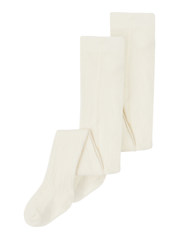 NKNPANTYHOSE RIB 2P NOOS White Alyssum - Name It