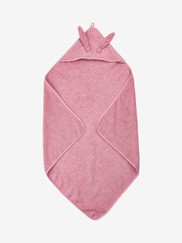 Pippi Badehåndkle med ører Old Rose - Pippi