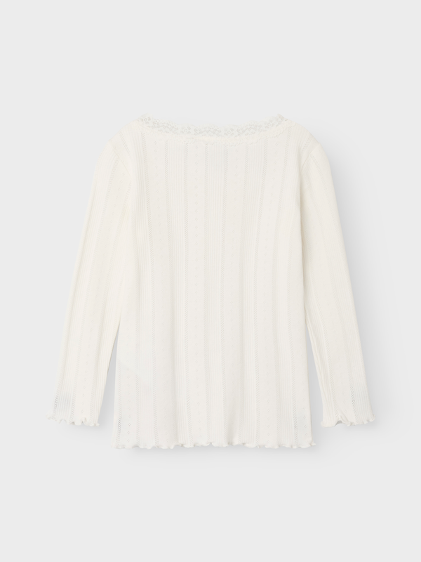 NMFFREDA LS SLIM TOP SNOW WHITE - Name It