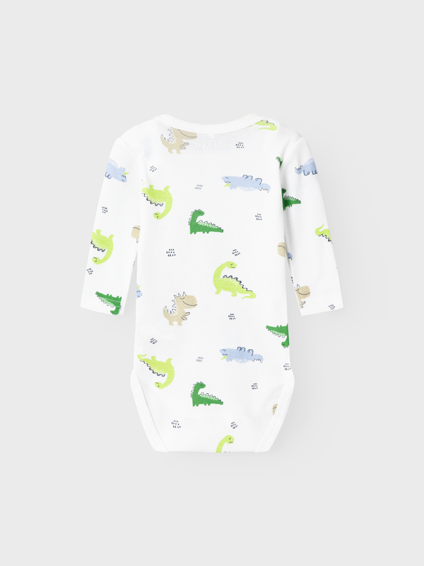 NBMBODY 2P LS WILD LIME DINO  Laurel Wreath - Name It