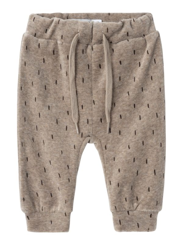 NBNNALWIN VELOUR PANT Weathered teak - Name It