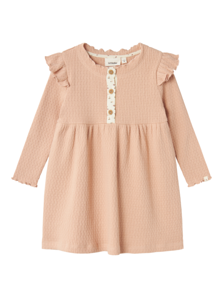 NMFREA LS DRESS LIL Rugby Tan - LIL`ATELIER