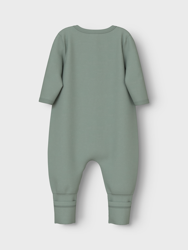 NBMNIGHTSUIT 2P ZIP FF SEA ELEPHANT  Sea Foam - Name It