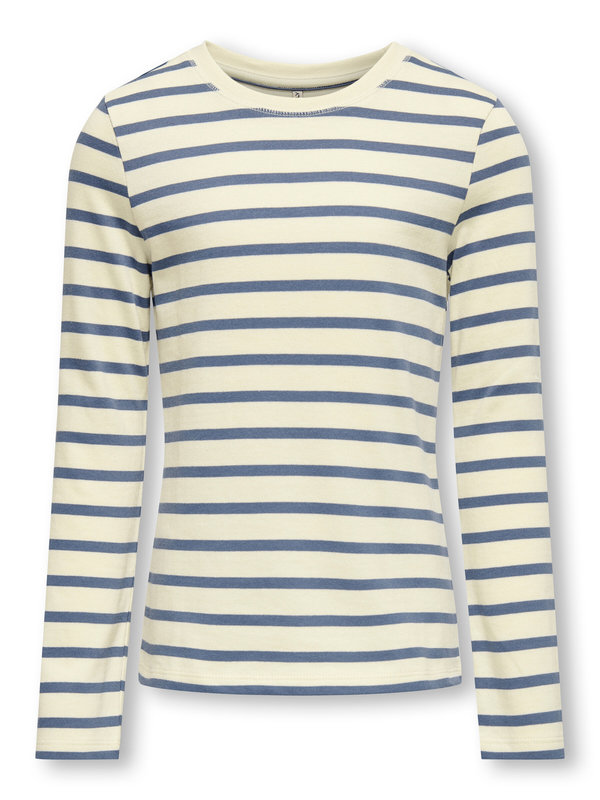 KOGNEW SOPH L/S O-NECK TOP JRS Birch Vintage Indigo - Kids Only 