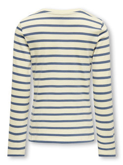 KOGNEW SOPH L/S O-NECK TOP JRS Birch Vintage Indigo - Kids Only 