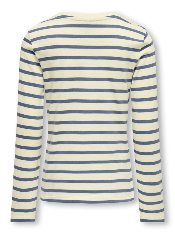 KOGNEW SOPH L/S O-NECK TOP JRS Birch Vintage Indigo - Kids Only 