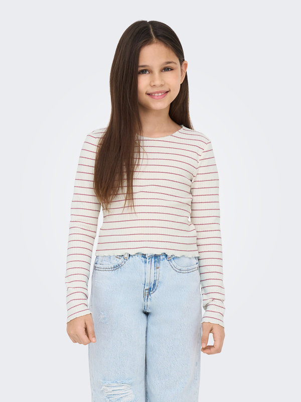 KOGANITS LIFE LS CROPPED TOP JRS ANTIQUE WHITE - Kids Only 