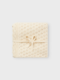 NBNNILIO KNIT BLANKET LIL TURTLEDOVE - LIL`ATELIER