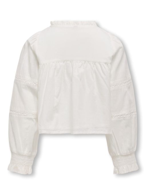 KOGESTHER L/S LADDER TAPE TOP WVN Cloud Dancer - Kids Only 