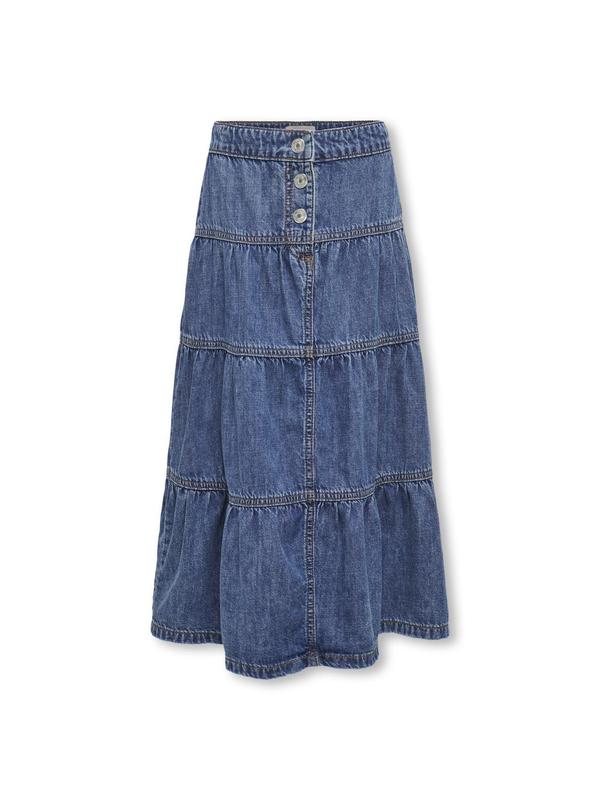 KOGDAGNY LAYERED MAXI DNM SKIRT AKM Medium Blue Denim - Kids Only 