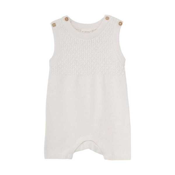 FIXONI SETT STRIKKEROMPER OG BODY Eggnog - Fixoni