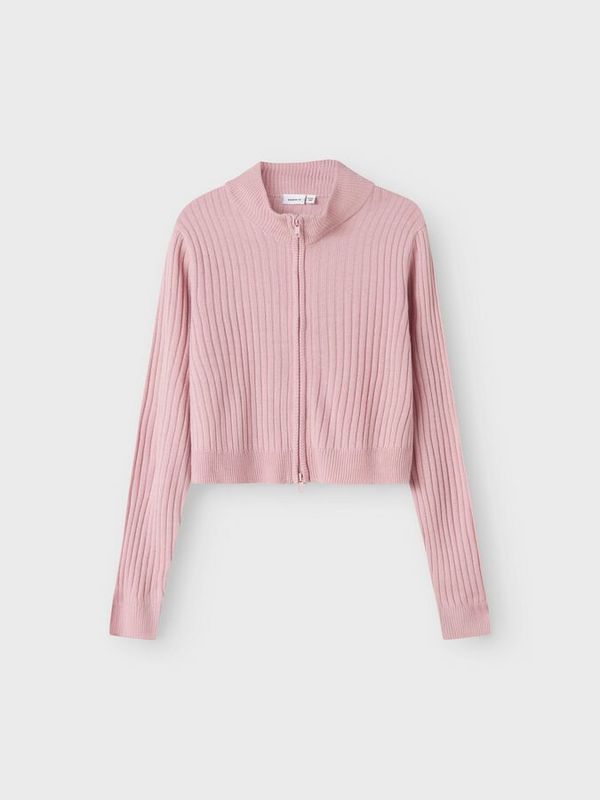 NKFHABOUR LS SHORT KNIT CARDIGAN Cameo Pink - Name It
