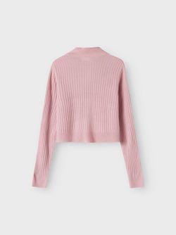 NKFHABOUR LS SHORT KNIT CARDIGAN Cameo Pink - Name It