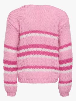 KOGNORDIC LIFE LS STRIPE CARDIGAN CS KNT Bonbon - Kids Only 