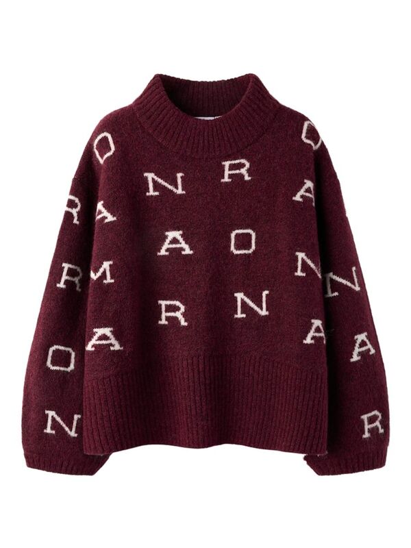 NKFNEIFY LS  OVERSIZE KNIT BURGUNDY - Name It