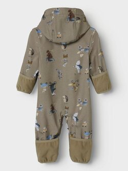 NBNALFA08 SOFTSHELL SUIT AOP  Silver Mink GO - Name It