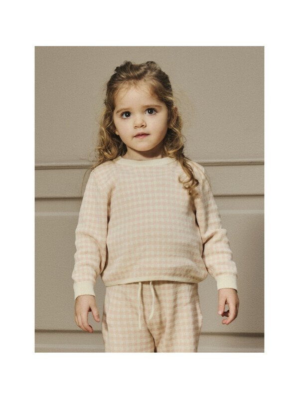 NMFNADIE LS LOOSE KNIT LIL Cameo Rose - LIL`ATELIER