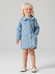 NMFLILI EMB DNM DRESS  Light Blue Denim EMB - Name It
