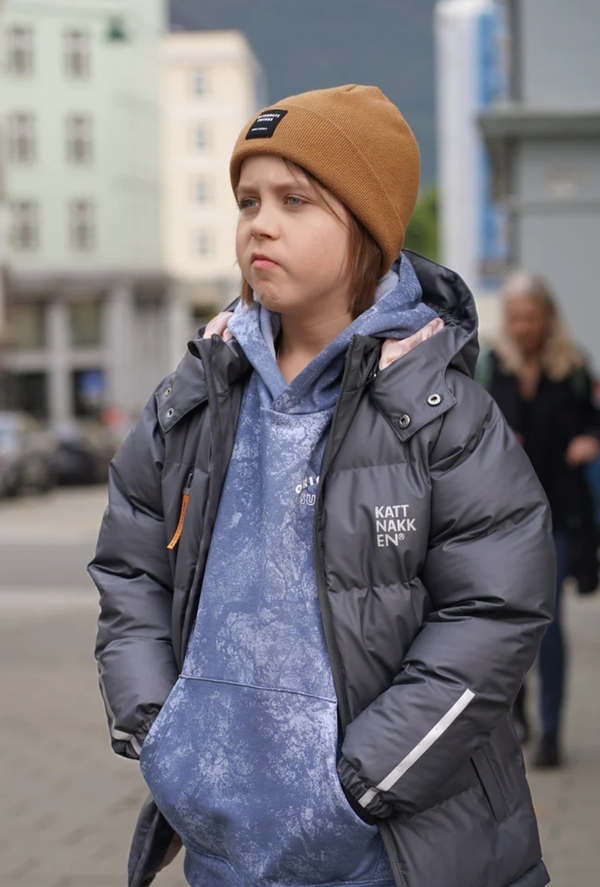 KATTNAKKEN BOBLEREGNJAKKE SLUDD JUNIOR Kattesvart - Kattnakken