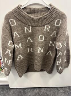 NKFOFLELIA LS OVERSIZIZE KNIT Stucco - Name It