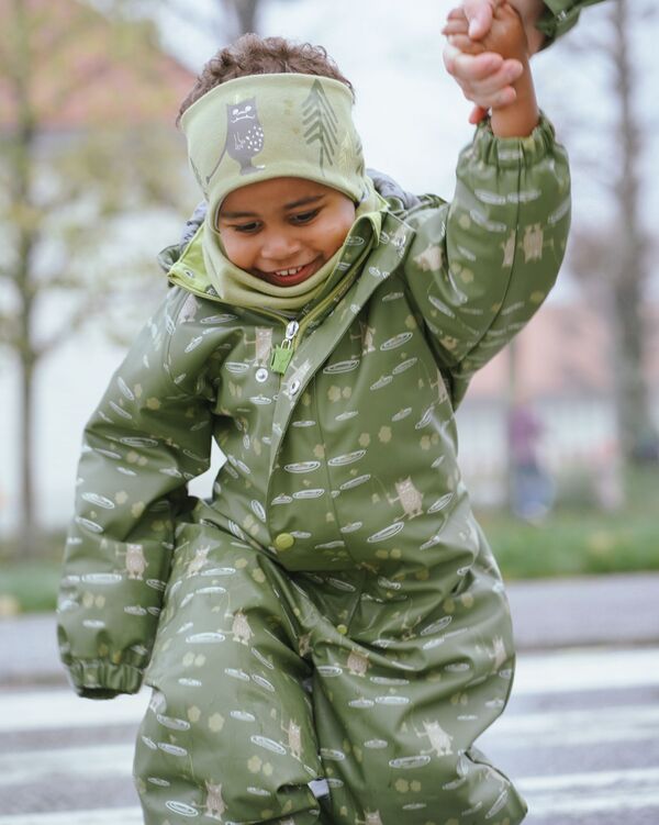 KATTNAKKEN HEILSÅRSREGNDRESS HAGL mose - Kattnakken