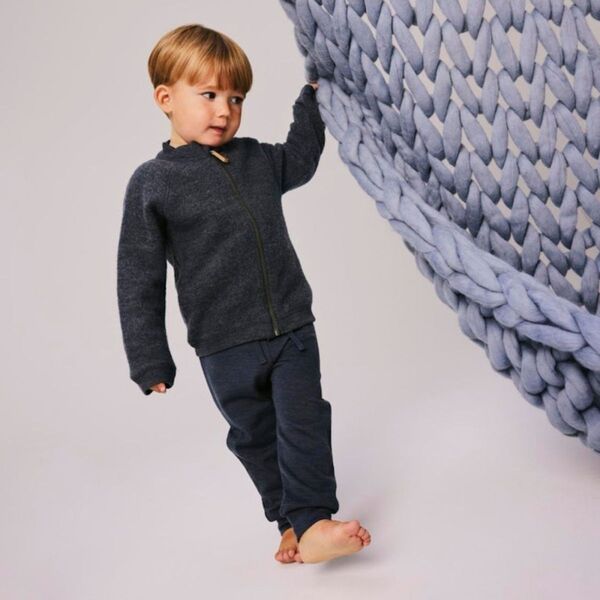 NMMWESSO WOOL SWE PANT Ombre Blue - Name It