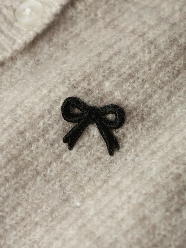 NKFRIFEY LS KNIT CARDIGAN Cement - Name It