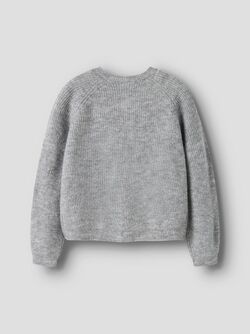 NKFRIFEY LS KNIT CARDIGAN GREY MELANGE - Name It