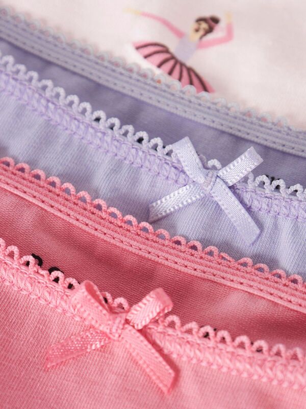 NMFBRIEFS 3P BALLARINA  Pearl w/ Peony + Purple Heather - Name It