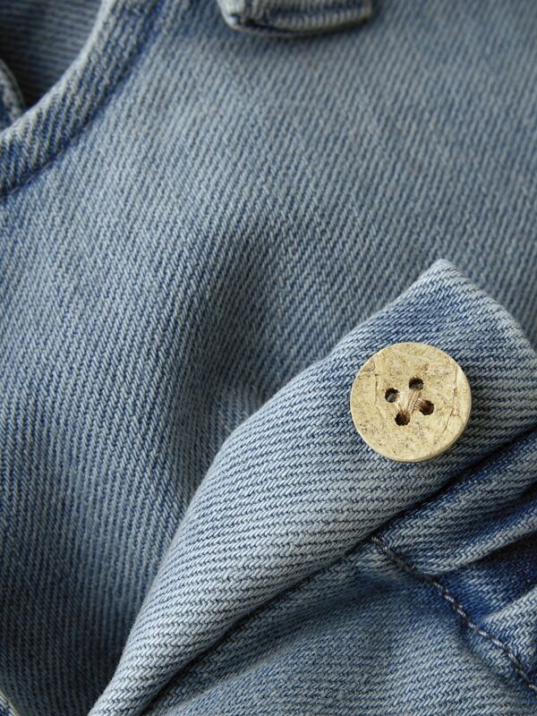 NBFLULIA LOOSE DENIM OVERALL  Medium Blue Denim - LIL`ATELIER