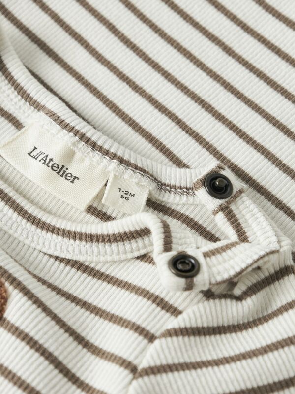 NBMTONTO TOR LS SLIM BODY LIL ATELIER coconut milk - LIL`ATELIER