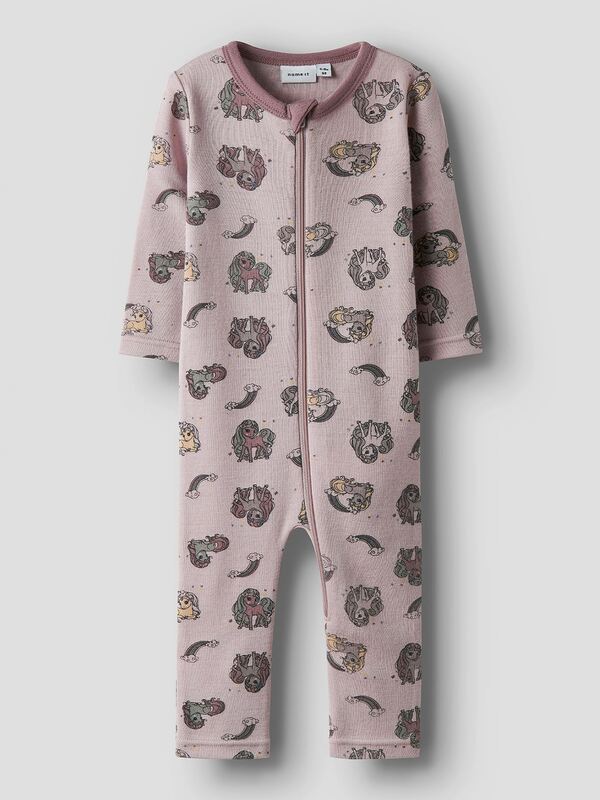 NBFWILLIT WOOL LS SUIT Shadow Gray Unicorn - Name It