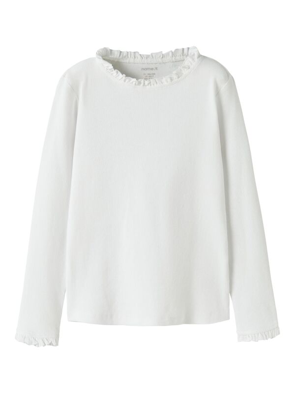 NKFSIKA LS SLIM TOP BRIGHT WHITE - Name It