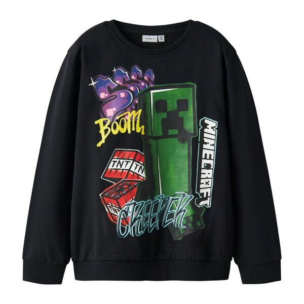 NKMDAI MINECRAFT NREG SWEAT BRUSH Black - Name It