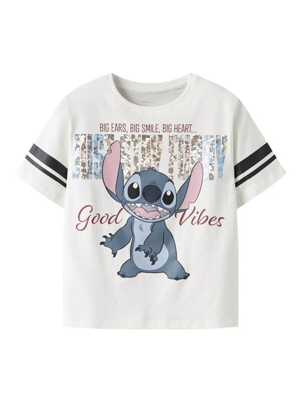 NKFDYMI STITCH SS REGULAR TOPP Cloud Dancer - Name It