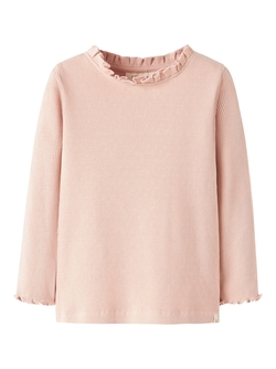 NMFNORA LS SLIM TOP LIL Cameo Rose - LIL`ATELIER
