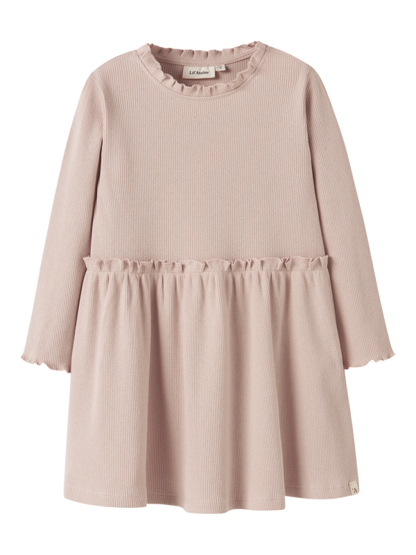 NMFNORA LS DRESS LIL Cameo Rose - LIL`ATELIER