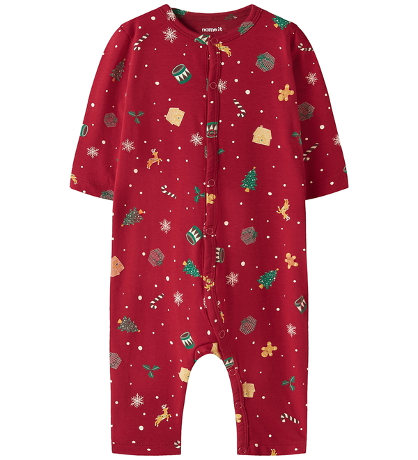 NBNVISMAS LS NIGHTSUIT  Jester Red - Name It