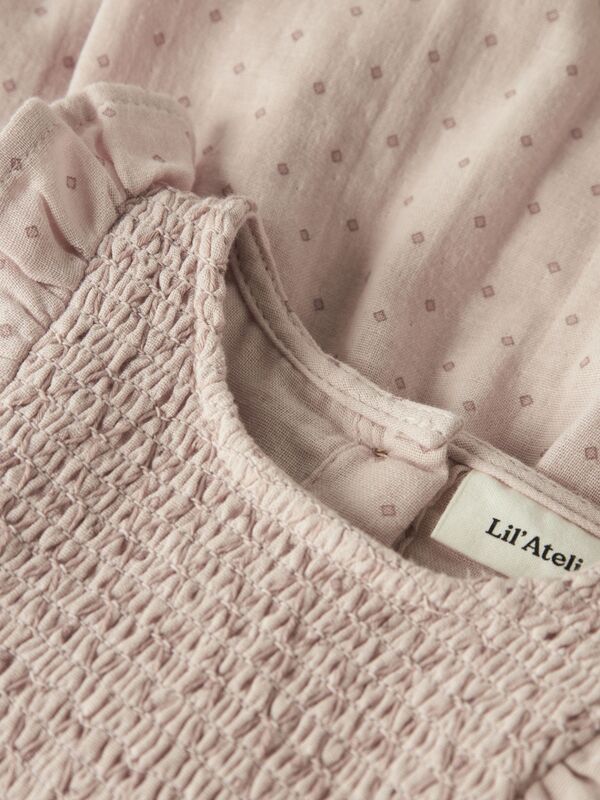 NBFDEMBE LS LOOSE BODY DRESS LIL ATELIER Peach Whip - LIL`ATELIER