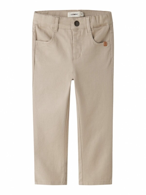 NMMDOREEN REGULAR TWILL PANT LIL ATELIER Oxford Tan - LIL`ATELIER
