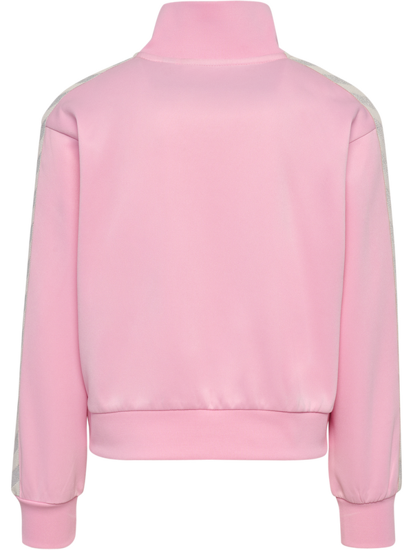 hmlJR REGULAR POLY TAPE GIRL ZIP JACKET Roseate spoonbill - Hummel