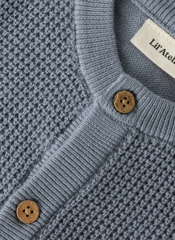 NBMDARYL LS KNIT CARD LIL ATELIER Tradewinds - LIL`ATELIER