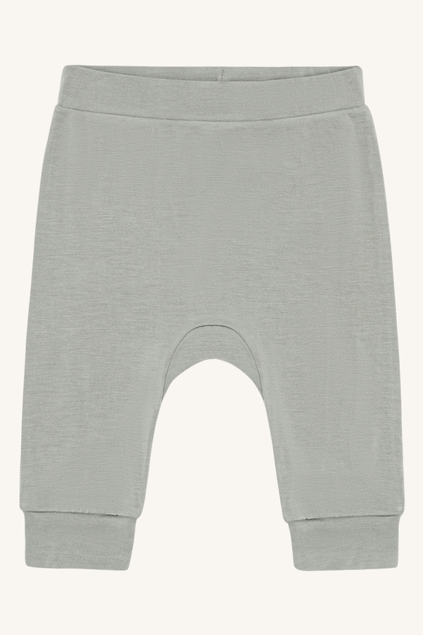 HCGUSTI SOLID BAMBUS PANT Forest Fog - Hust & Claire