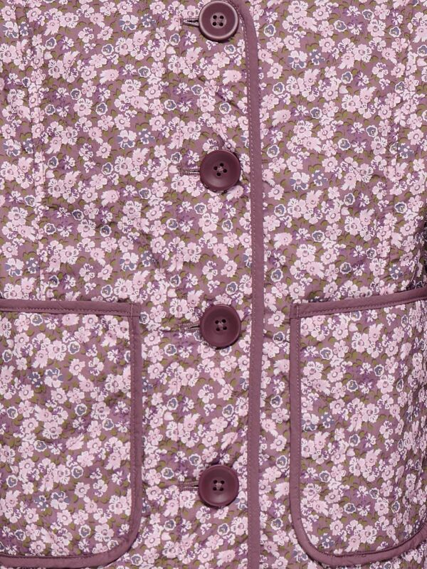 KOGTENNA AOP QUILTED JACKET  Rose Brown Ditsy Flower - Kids Only 