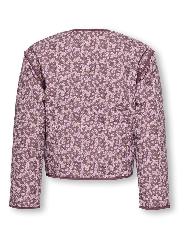 KOGTENNA AOP QUILTED JACKET  Rose Brown Ditsy Flower - Kids Only 