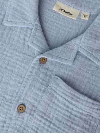 NMMFULINA SS SHIRT LIL ATELIER Zen blue - LIL`ATELIER