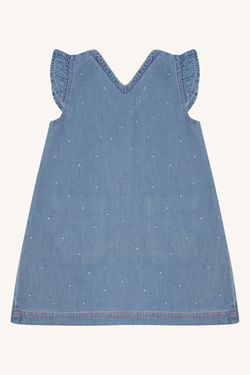 HC KAROLINE SPARKLING DENIMKJOLE Blue Denim  - Hust & Claire